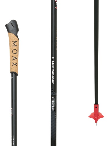 Лыжные палки MOAX M1 Star WORLDCUP KIT, рукоятка не приклеена