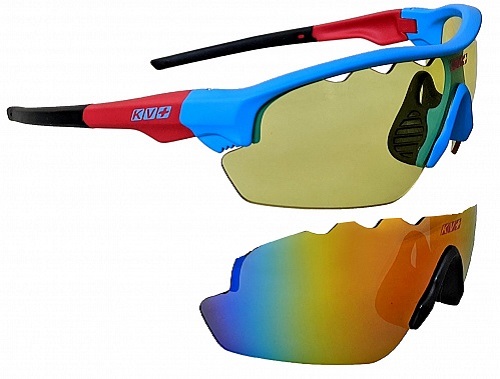 Очки спорт KV+ TICINO blue red 2 линзы